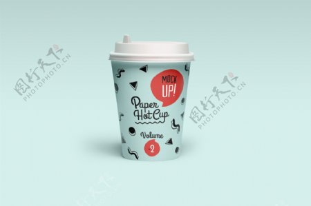 咖啡纸杯包装设计PSD图片