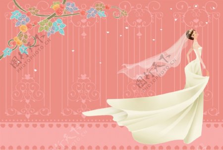 新娘婚纱海报