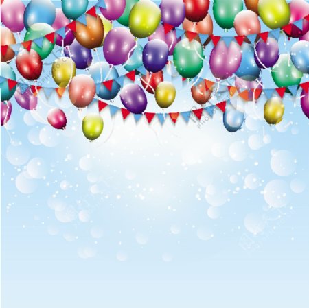 生日气球的背景颜色