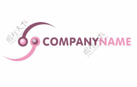 大气简单粉红公司LOOG标志