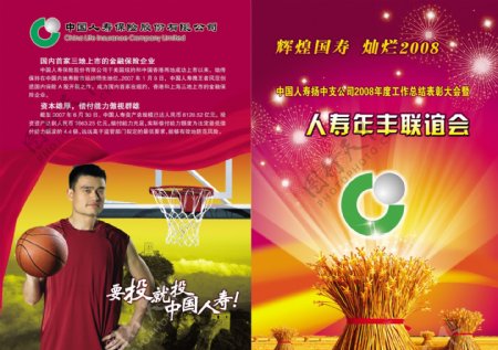 中国人寿联谊会广告设计模板