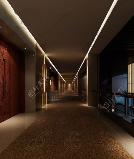 高级走廊3d图片