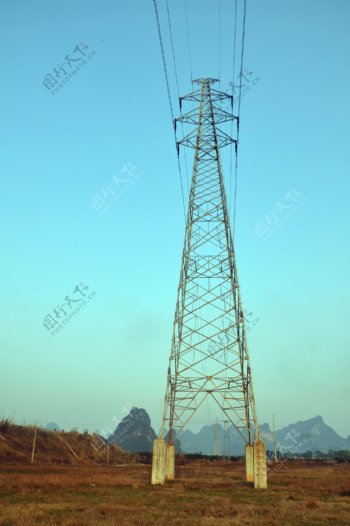 自然塔电力塔铁塔图片