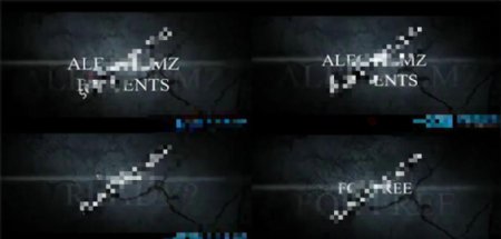 暗黑AE字幕视频模板展示AE模板