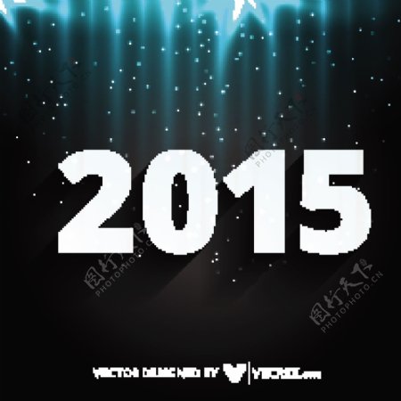 2015新年夜的背景