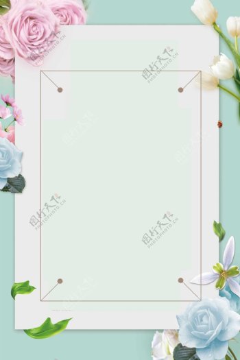 画册花朵树叶百合玫瑰花素材