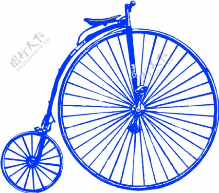 自行车矢量素材EPS格式0036