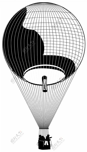 热气球矢量素材EPS格式0011