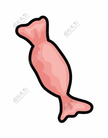 粉红太妃糖的形状
