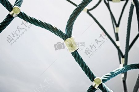 绳索编的网格