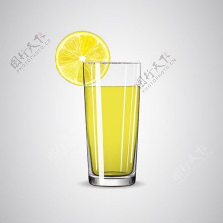 简约柠檬汁背景图
