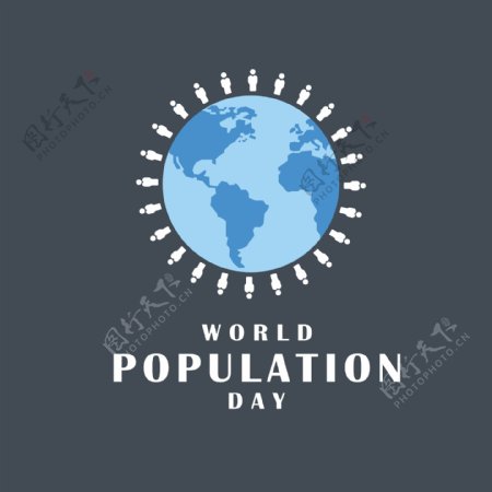 世界人口日背景