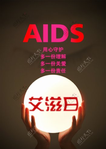 艾滋日公益海报