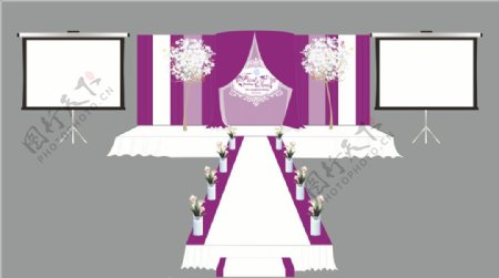 婚礼舞台设计图