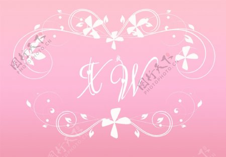 粉色字体装饰