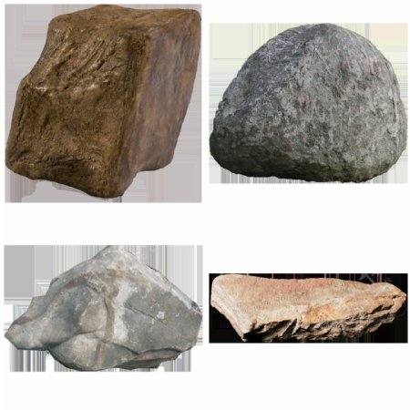 四块大石头免抠png透明图层素材