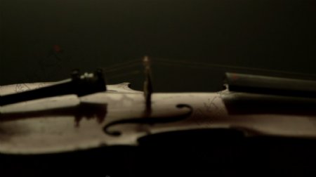 小提琴的侧面轮廓