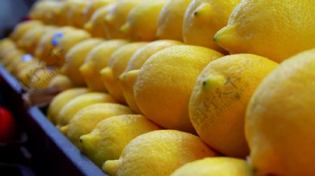 食品市场新鲜柠檬