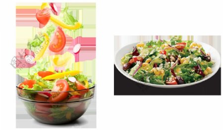 蔬菜沙拉大图免抠png透明图层素材