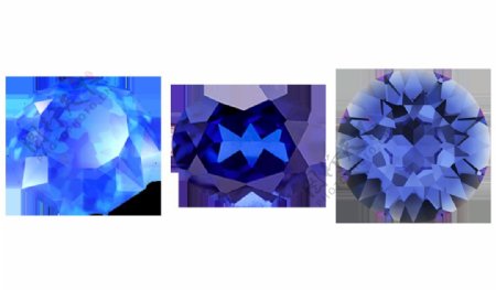 圆形蓝宝石免抠png透明图层素材