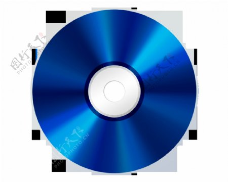 蓝色的光盘免抠png透明图层素材