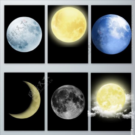 真实的月亮实拍图片素材