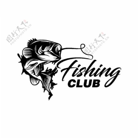 钓鱼俱乐部标志图片