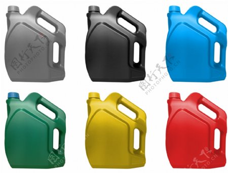 4L润滑油桶免抠图多色分层素材