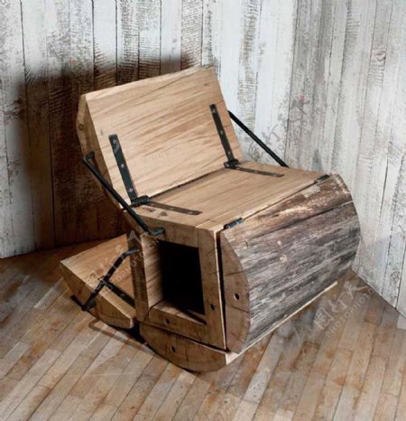 折叠木椅设计