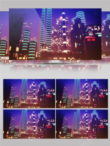 紫光科技城市动态视频素材