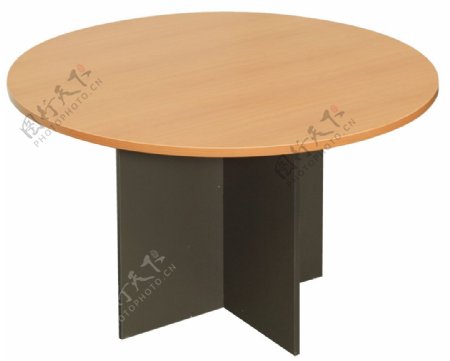 木质圆桌png元素