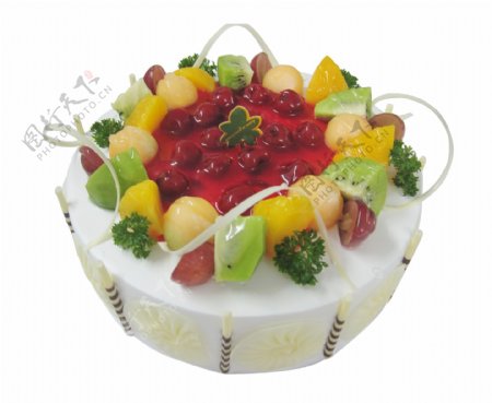 传统水果拼盘蛋糕图案