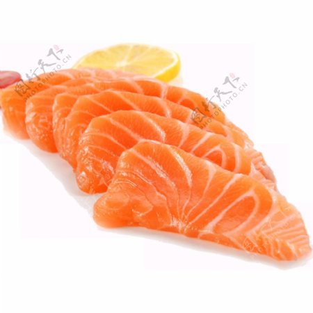 料理美食产品实物鲜美橙色三文鱼