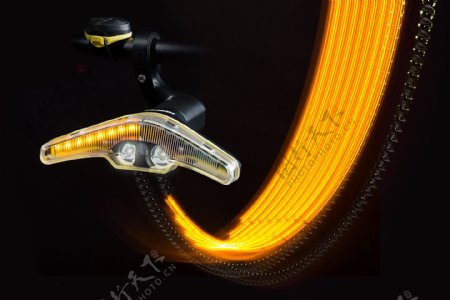 创意个性的自行车车灯jpg素材