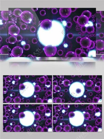 紫色星际气泡动态视频素材