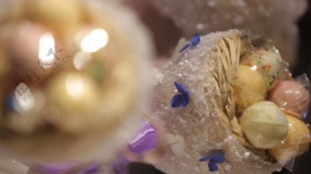 花球巧克力礼物视频素材