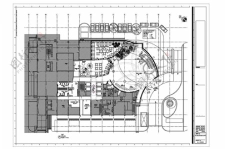 酒店大堂平面功能CAD规划