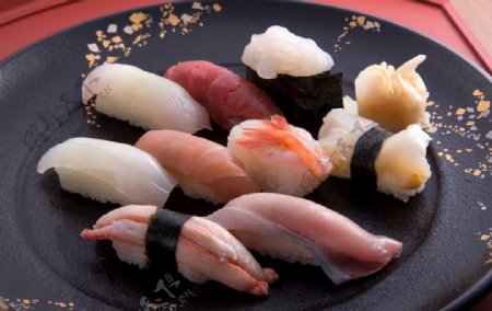 日本料理手握寿司刺身