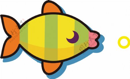 小丑鱼mbe卡通可爱海洋动物元素