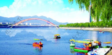 信阳市浉河水域美景摄影