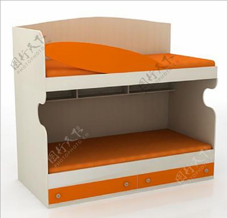 儿童床家具3D模型