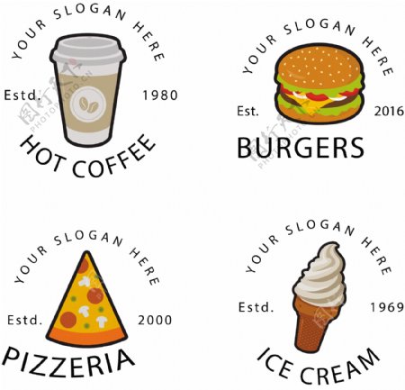 卡通食品标志设计