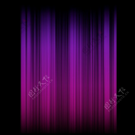 手绘创意渐变紫色发光线条可商用元素