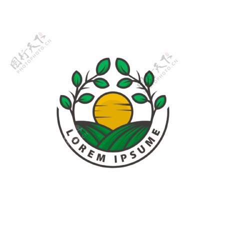 农场园艺logo标志设计
