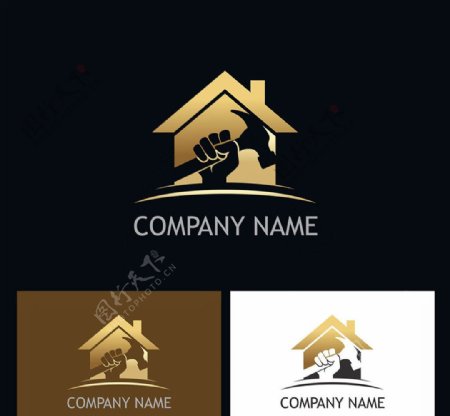 黑金创意logo设计4