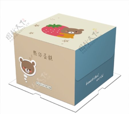 熊仔蛋糕盒