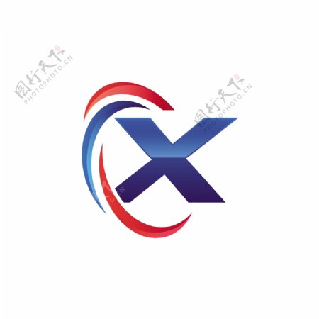 X字母造型logo工业领域logo