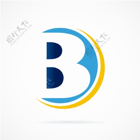 互联网类字母造型B形状logo标识