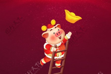 2019猪年海报素材
