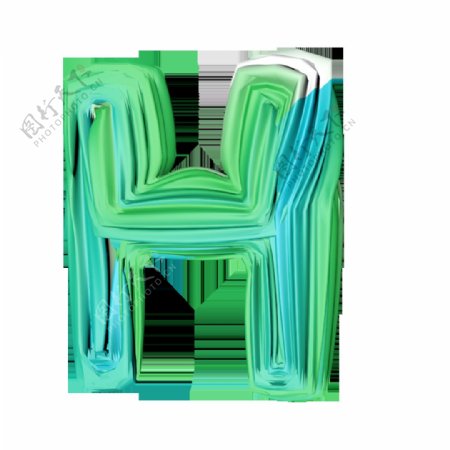C4D渲染英文字母H艺术字